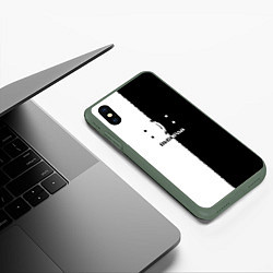 Чехол iPhone XS Max матовый Выбирай, цвет: 3D-темно-зеленый — фото 2