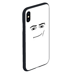 Чехол iPhone XS Max матовый Одежда Man Face Roblox, цвет: 3D-черный — фото 2