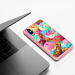 Чехол iPhone XS Max матовый Сладкая жизнь, цвет: 3D-баблгам — фото 2