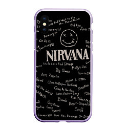 Чехол iPhone XS Max матовый Nirvana pattern