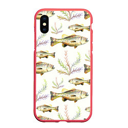 Чехол iPhone XS Max матовый Рыбное семейство