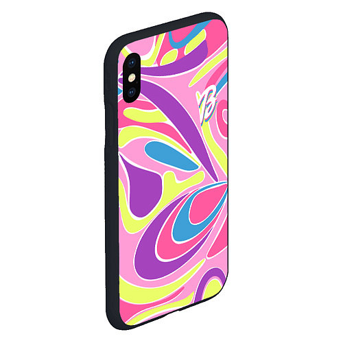 Чехол iPhone XS Max матовый Barbie Totally Hair - ретро костюм / 3D-Черный – фото 2