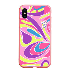 Чехол iPhone XS Max матовый Barbie Totally Hair - ретро костюм, цвет: 3D-баблгам