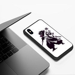 Чехол iPhone XS Max матовый Inosuke in dark colors, цвет: 3D-черный — фото 2