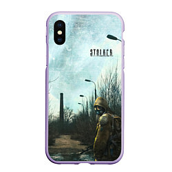 Чехол iPhone XS Max матовый Stalker одиночка на дороге