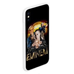 Чехол iPhone XS Max матовый Eminem, Marshall Mathers, цвет: 3D-белый — фото 2