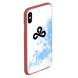 Чехол iPhone XS Max матовый Cloud9 Облачный, цвет: 3D-красный — фото 2