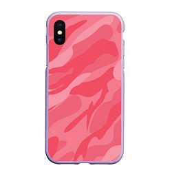 Чехол iPhone XS Max матовый Pink military