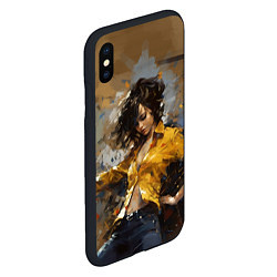 Чехол iPhone XS Max матовый Michael Jackson - Billie Jean, цвет: 3D-черный — фото 2