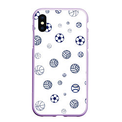 Чехол iPhone XS Max матовый Balls