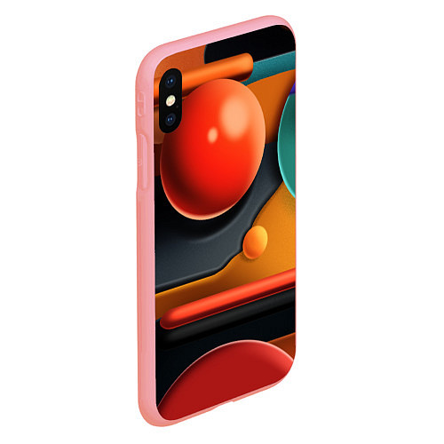 Чехол iPhone XS Max матовый Геометрия фигур / 3D-Баблгам – фото 2