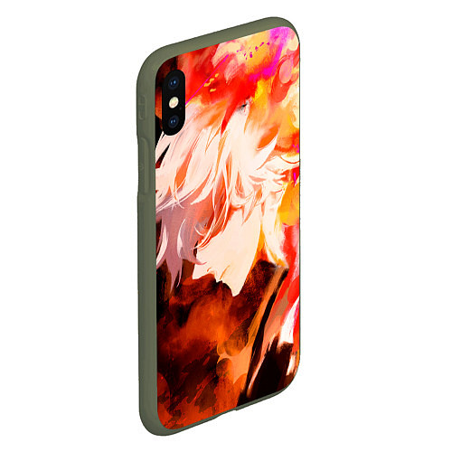 Чехол iPhone XS Max матовый Адский Рай Габимару / 3D-Темно-зеленый – фото 2