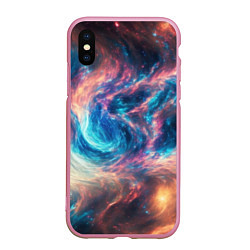 Чехол iPhone XS Max матовый Космические узоры необычные