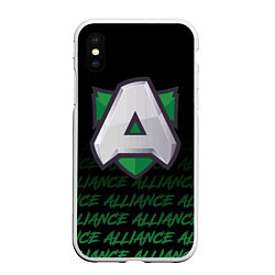 Чехол iPhone XS Max матовый Alliance art