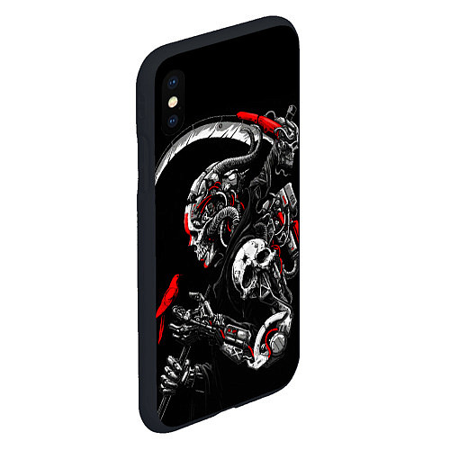 Чехол iPhone XS Max матовый Cyberpunk death / 3D-Черный – фото 2