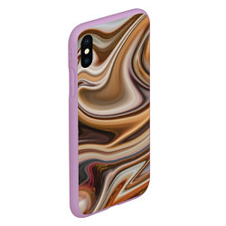 Чехол iPhone XS Max матовый Chocolate fantasy, цвет: 3D-сиреневый — фото 2