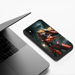 Чехол iPhone XS Max матовый Аска Ленгли, цвет: 3D-черный — фото 2