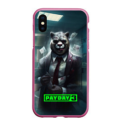 Чехол iPhone XS Max матовый Payday 3 crazy bear