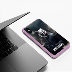 Чехол iPhone XS Max матовый Payday3 bulldog, цвет: 3D-сиреневый — фото 2