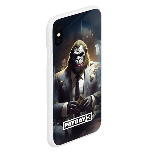 Чехол iPhone XS Max матовый Gorilla Payday 3 / 3D-Белый – фото 2