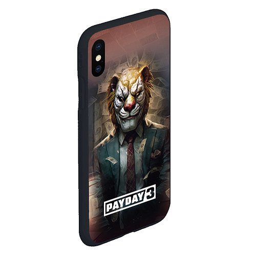 Чехол iPhone XS Max матовый Payday 3 lion / 3D-Черный – фото 2