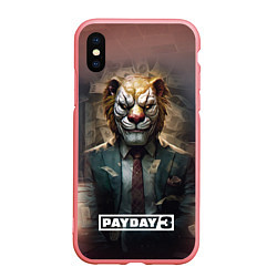 Чехол iPhone XS Max матовый Payday 3 lion, цвет: 3D-баблгам