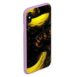 Чехол iPhone XS Max матовый Gold black, цвет: 3D-сиреневый — фото 2