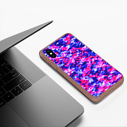 Чехол iPhone XS Max матовый Плазменное поле, цвет: 3D-коричневый — фото 2