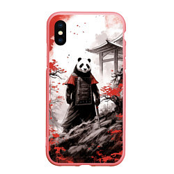 Чехол iPhone XS Max матовый Panda samurai