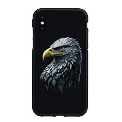 Чехол iPhone XS Max матовый Орёл от нейросети