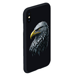 Чехол iPhone XS Max матовый Орёл от нейросети, цвет: 3D-черный — фото 2