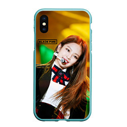 Чехол iPhone XS Max матовый Blackpink Jennie Kim, цвет: 3D-мятный