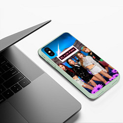 Чехол iPhone XS Max матовый Kpop Blackpink, цвет: 3D-салатовый — фото 2