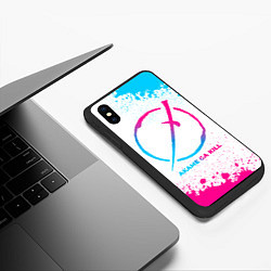Чехол iPhone XS Max матовый Akame ga Kill neon gradient style, цвет: 3D-черный — фото 2