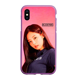 Чехол iPhone XS Max матовый Jennie Blackpink kpop