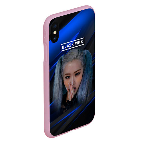 Чехол iPhone XS Max матовый Rose Blackpink kpop / 3D-Розовый – фото 2