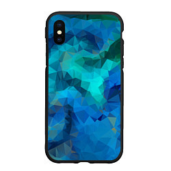 Чехол iPhone XS Max матовый Blue fantasy