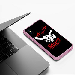 Чехол iPhone XS Max матовый Алиса - Эксцесс, цвет: 3D-розовый — фото 2
