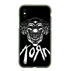 Чехол iPhone XS Max матовый KoЯn - clown face