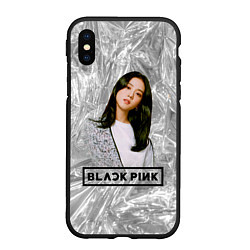 Чехол iPhone XS Max матовый Jisoo BlackPink, цвет: 3D-черный