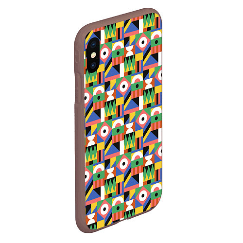 Чехол iPhone XS Max матовый African mode / 3D-Коричневый – фото 2