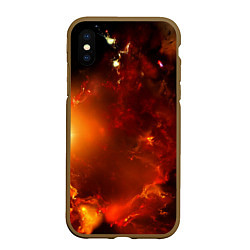 Чехол iPhone XS Max матовый Небо в огне