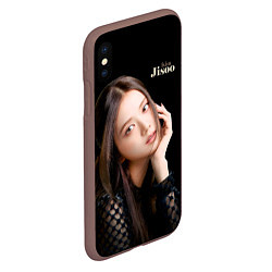 Чехол iPhone XS Max матовый Blackpink Cute Jisoo Kim, цвет: 3D-коричневый — фото 2