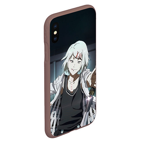 Чехол iPhone XS Max матовый Suzuya Juuzou / 3D-Коричневый – фото 2