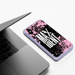 Чехол iPhone XS Max матовый Stray kids - pink maxident, цвет: 3D-светло-сиреневый — фото 2