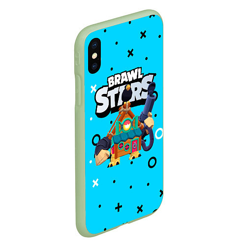 Чехол iPhone XS Max матовый 8bit ghost skin / 3D-Салатовый – фото 2