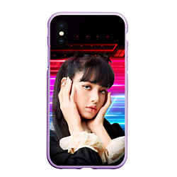 Чехол iPhone XS Max матовый Lisa Blackpink music kpop