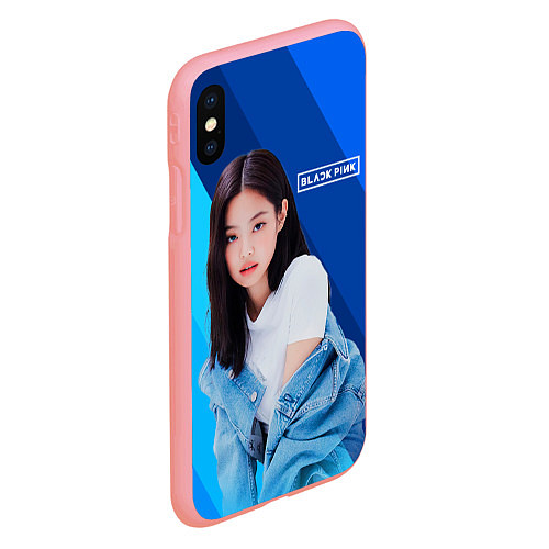 Чехол iPhone XS Max матовый Jennie kpop / 3D-Баблгам – фото 2