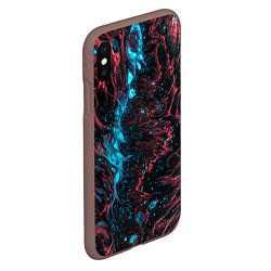 Чехол iPhone XS Max матовый Abstract divorces, цвет: 3D-коричневый — фото 2