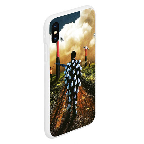 Чехол iPhone XS Max матовый Pink Floyd Tribute / 3D-Белый – фото 2